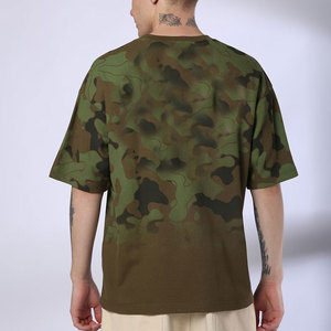 เสื้อยืดคอกลมผ้าฝ้ายเนื้อหนา พิมพ์ลายกราฟิกทรงโอเวอร์ไซส์ สกรีนลายตามสั่ง เสื้อยืดผู้ชาย - Product Image 4