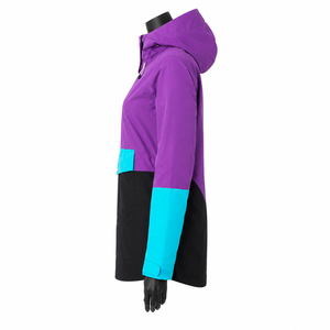Veste de snowboard imperméable multi-panneaux, couleur personnalisée, anorak de ski à capuche, coupe-vent, respirante, vêtements de sport d'hiver pour l'extérieur - Product Image 2