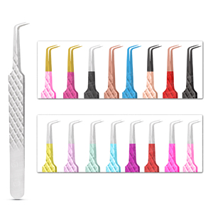 Pinzas de Acero Inoxidable con Agarre de Diamante de Tamaño Personalizado para Extensión de Pestañas, Herramienta Clásica para Injerto de Pestañas y Cuidado de Belleza - Product Image 2