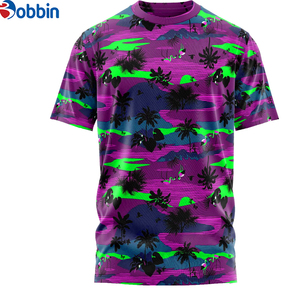 Camiseta Sublimada Personalizada para Hombre, Cuello Redondo, Manga Corta, Corte Regular, Material Antiencogimiento de Spandex/Poliéster, Estilo Único - Product Image 3