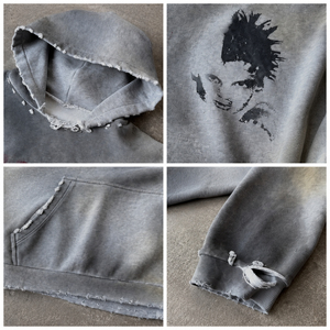 Ropa Urbana de Estilo Francés, 100% Algodón, con Estampado Serigrafiado, Lavado Ácido, Efecto Desgastado y Decolorado, Talla Grande, Libre de Impuestos en EE. UU. - Product Image 4