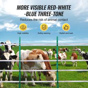 Equipo de protección de cinta de valla eléctrica de 1640Ft 500M Para cercas de Polytape de ganado y caballos - Product Image 6