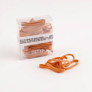 Élastiques à cheveux TIETYP, bandeaux en caoutchouc élastique, couleur unie, minimaliste, moderne, usage quotidien, pour femmes, emballage en carton, fabriqué en Corée - Product Image 1