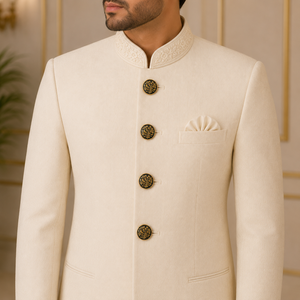 Botones de Latón Esmaltados con Diseño Floral y de Aves Doradas de Lujo para Sherwani, Hechos a Mano, de Diseño Premium, Estilo Antiguo Real - Product Image 2