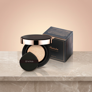 NATINDA Aura Perfect Cover Cushion Foundation SPF50+ 15g x2 Maquillage minéral avec fini naturel Hydratant Correcteur - Product Image 3