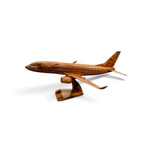 Modèle d'avion Boeing 737/747/757/777 en bois, 40-44 cm, modèle d'avion commercial à l'échelle avec support, décoration, provenance Vietnam - Product Image 5