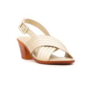 Golden Formal <b>Heeled</b> <b>Sandal</b> FR4929 - Product Image 2