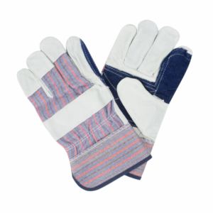 Guantes de Seguridad de Cuero Vacuno de Primera Calidad, Doble Palma, Resistentes, con Dorso de Algodón para Uso Industrial - Product Image 2