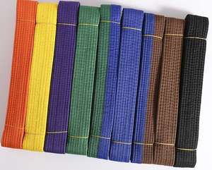 Ceinture noire de karaté Shotokan brodée, arts martiaux japonais pour enfants, jeunes et clubs juniors, polyester, nom personnalisé, largeur 4 cm - Product Image 5