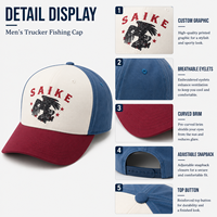 Gorra de Béisbol Transpirable con Estampado para Pesca, Gorro de Pesca para Exteriores, Logotipo Personalizado, OEM, ODM, Proveedor Mayorista, Marca Privada