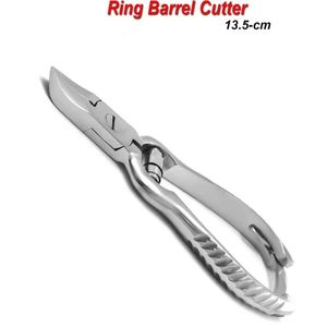 Coupe-ongles podologique robuste en acier inoxydable argenté de 13,5 cm pour ongles incarnés et épais - Product Image 4