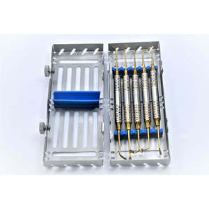 Juego de Instrumentos Dentales de Composite con Recubrimiento de Oro Premium y Bandeja de Esterilización de Silicona para Rellenos Dentales Estéticos - Product Image 1
