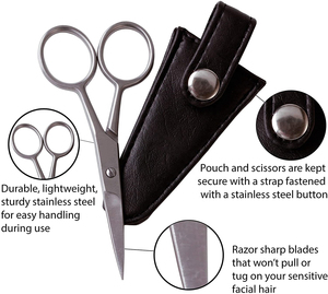 Multipurpose <b>Makeup</b> Scissors Created For Beauty Enthusiasts Who Need Precision <b>Tools</b> For Eyebrow Shaping Facial Hair Removal - Product Image 4