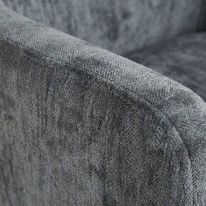 Silla de Acento Moderna Tapizada en Tela Gris Oscuro con Patas de Madera para Vestíbulos de Hoteles Comerciales y Salas de Recepción - Muebles de Hotel - Product Image 3