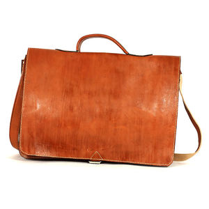 Sac messager unisexe en cuir véritable rouge vintage élégant Biyadina, forme oreiller, fait main, motif uni de qualité supérieure, fermeture éclair - Product Image 1