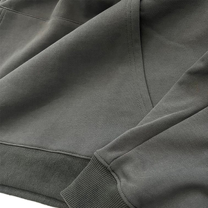 Sweat-shirts à capuche épais délavés pour hommes – Coton molletonné de haute qualité, style vintage vieilli, design pull-over délavé à l'acide - Product Image 3