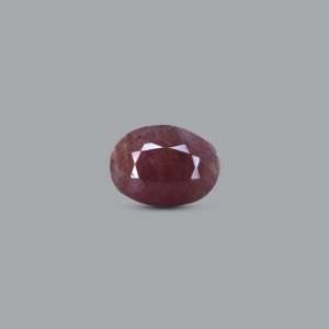 Natural Pink Ruby Loose Gemstone 9.75 Carat Pear Oval Faceted for Fine Jewelry - Product Image 1