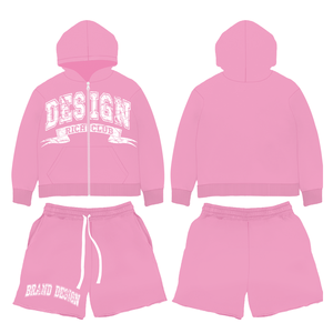 Conjunto de Pantalones Cortos y Sudadera Unisex de Alta Calidad, Impresión Personalizada, Verano, Casual, Transpirable, Secado Rápido, Ecológico, Anti-UV - Product Image 5