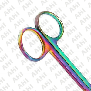 กรรไกรเย็บแผล AHI Surgical Mayo รุ่น AS-SS-0002 สีรุ้ง ผลิตจากเหล็กกล้าไร้สนิมเยอรมัน คุณภาพทางการแพทย์ ใช้ซ้ำได้ ได้รับการรับรองมาตรฐาน CE ระดับ Class I - Product Image 6