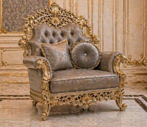 Juego de Muebles de Salón Estilo Birmingham en Oro Antiguo, Juego de Sofás Europeos Clásicos de Alta Gama, Interior de Salón Premium, Sídney - Product Image 3