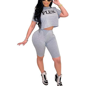 Conjunto Deportivo de 2 Piezas para Mujer, Camiseta sin Mangas y Pantalones Jogger con Estampado de Estrellas, en Algodón Transpirable - Product Image 1