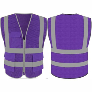 2026 <b>Star</b> Wear Industry Customized Logo Sublimation Printing High Quality <b>Light</b> Weight Breathable Linen Reflective Safety Vest - Product Image 4