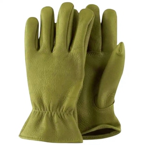 Economic Heavy-Duty Buffalo Grain Leather Reflective Safety <b>Gloves</b> Comfortable Industrial Hand Protection with <b>Driver's</b> Logo - Product Image 2