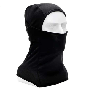 Breathable <b>Waterproof</b> Black Balaclava for Adults Outdoor Use Unisex Image 100% Polyester Full Face Cover 56-58CM - Product Image 1