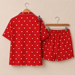 Conjunto de Dos Piezas de Lujo con Estampado de Dos Colores para Mujer, Ropa de Dormir Elegante, Estilo Griego, Regalia Masónica de la Hermandad Delta Sigma - Product Image 2