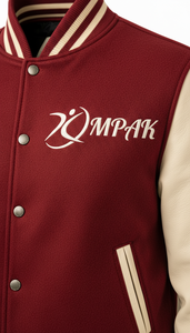 Blouson universitaire professionnel pour lycée, hiver, à capuche, avec doublure matelassée, patchs brodés, logo avant, écologique, style athlétique et tendance - Product Image 5