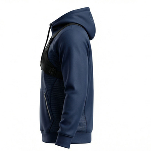 Sudadera Táctica Modular de Lujo para Invierno, Estilo Urbano, 100% Algodón, Felpa, Color Liso, Personalizable, Esencial - Product Image 3