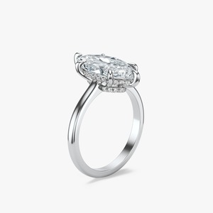 3 CT Marquise Cut Lab GRWON Diamond Engagement <b>Ring</b> Yellow Gold Wedding <b>Ring</b> 14K Solid Yellow Gold Marquise Cut Diamonds <b>Plain</b> - Product Image 4