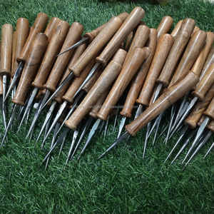 Outil de couture en cuir fait main avec manche en bois d'acacia naturel, couture durable, prix de gros - Product Image 6