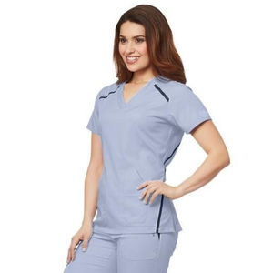 Camisa superior de la mejor calidad, uniforme médico, ropa de hospital, diseño personalizado para mujeres, fabricante Saomai FMF, ODM/OEM - Product Image 1
