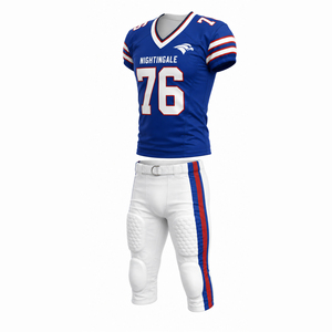 Tenue d'entraînement de football américain nouveau style, service OEM, design unique, uniforme de football américain, vêtements d'équipe de football américain - Product Image 2