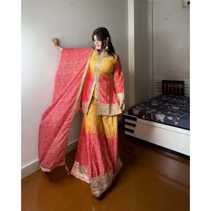 Women's Beautiful <b>Top</b>-Bottom and Dupatta Set with Stunning Digital Print - Product Image 5