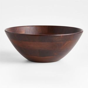 Eco Friendly Wooden Serving Bowl Handmade For Fruit Salad <b>Pasta</b> Snacks Kitchen Dining And Home Decoration - Product Image 5