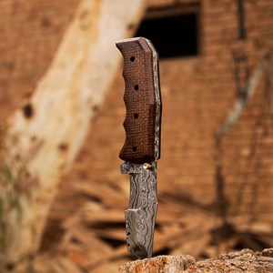 Cuchillo Plegable Estilo Tanto de Acero de Damasco Hecho a Mano, Cuchillo de Bolsillo Afilado como una Navaja con Perilla de Pulgar y Bloqueo Liner Lock, Cuchillos Plegables OEM Personalizables - Product Image 2