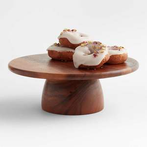Support à gâteau en bois fait main, plateau de service pour gâteaux, cupcakes et pâtisseries, idéal pour les comptoirs de boulangerie et les mariages - Product Image 6