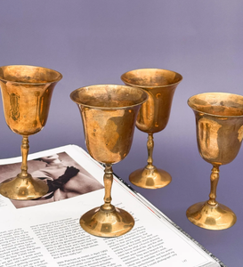 Customized Colored Gold Copper Plated 12oz Unbreakable Sustainable Stainless Steel Luxury Red Wine <b>Glass</b> <b>Goblet</b> Wedding Party - Product Image 2