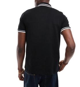 Chemises pour hommes 100% coton, logo brodé, manches courtes, polos unis pour hommes, tailles grandes pour hommes - Product Image 2