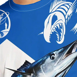 Chemise de pêche en rivière personnalisée à manches longues, séchage rapide, respirante, vêtements de performance pour l'extérieur, logo personnalisé, sublimation, OEM, vente en gros - Product Image 4