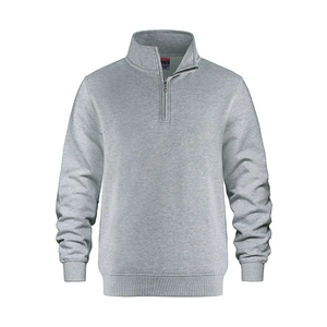 Sudaderas con capucha y cremallera de alta calidad, personalizadas, transpirables, con logo, muy recomendadas, para hombre, con cremallera de un cuarto, de forro polar, en conjunto. - Product Image 6