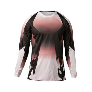 Maillot de motocross personnalisé, maillot en tissu mesh sublimé pour VTT, MX et cyclisme, 100% polyester, sur mesure pour hommes - Product Image 6
