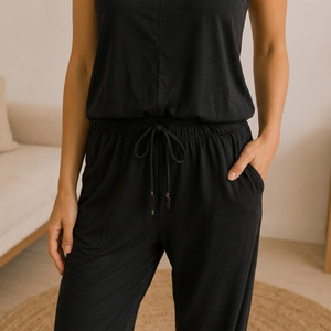 Ensemble de vêtements de détente pour femmes, polyester, rayonne, doux, écologique, respirant, anti-boulochage - Product Image 5
