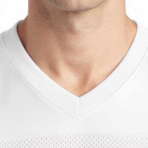 Maillot de football américain de haute qualité pour hommes, 100% polyester, col en V - Product Image 4