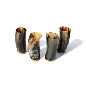 แก้วน้ำวิกกิ้งทำมือขายส่ง แก้วเขาควายแท้สำหรับเบียร์และมี้ด - Product Image 5