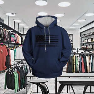 Wholesale Men's Fashion Sports Hoodie 3D Printed Lightweight Casual Long Sleeves Pullover Sweatshirt Tops 100% Cotton Lined - Product Image 5