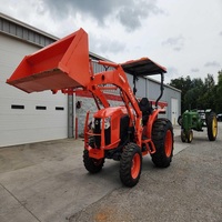 Tracteur compact L4060 45 CV avec chargeur et tondeuse, moteur de qualité supérieure pour l'agriculture, l'aménagement paysager et le jardinage, livraison rapide