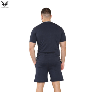 Conjunto de Camiseta y Pantalones Cortos de Verano para Hombre, Cuello Redondo, Color Sólido, Transpirable, Mejor Tela, Superventas 2026 - Product Image 3